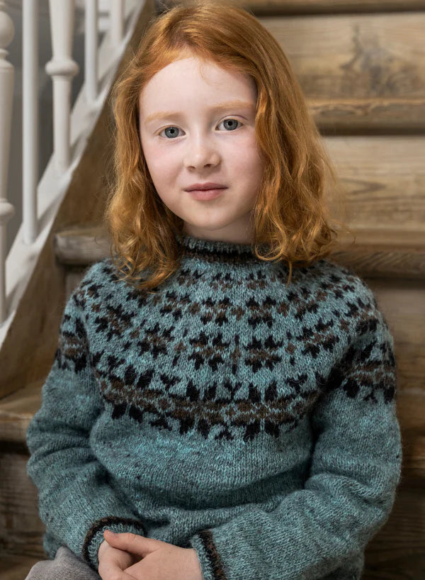 🧶❄️ Hláka – Strikkekit (Børnesweater) 🧒❄️