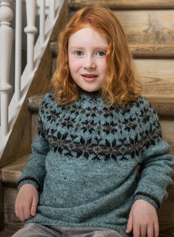 🧶❄️ Hláka – Strikkekit (Børnesweater) 🧒❄️