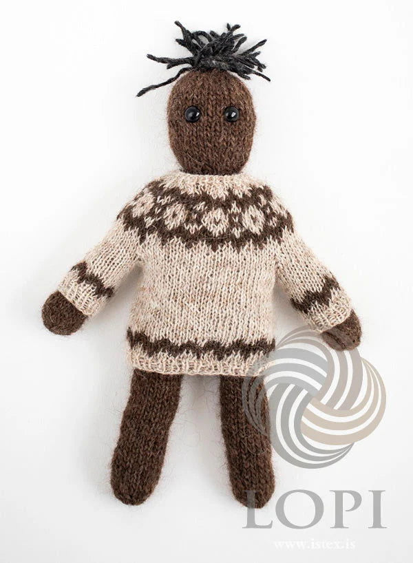🧸 Lopi litli – Den lille Lopidukke i islandsk uld 💕 STRIKKEKIT