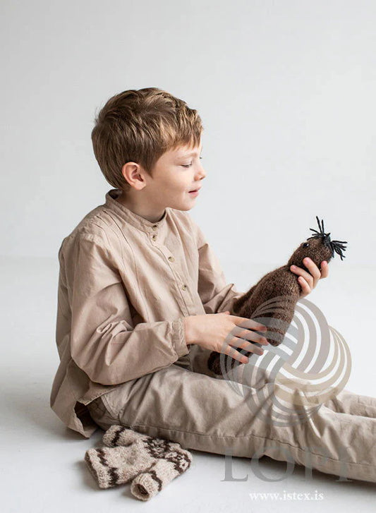 🧸 Lopi litli – Den lille Lopidukke i islandsk uld 💕 STRIKKEKIT