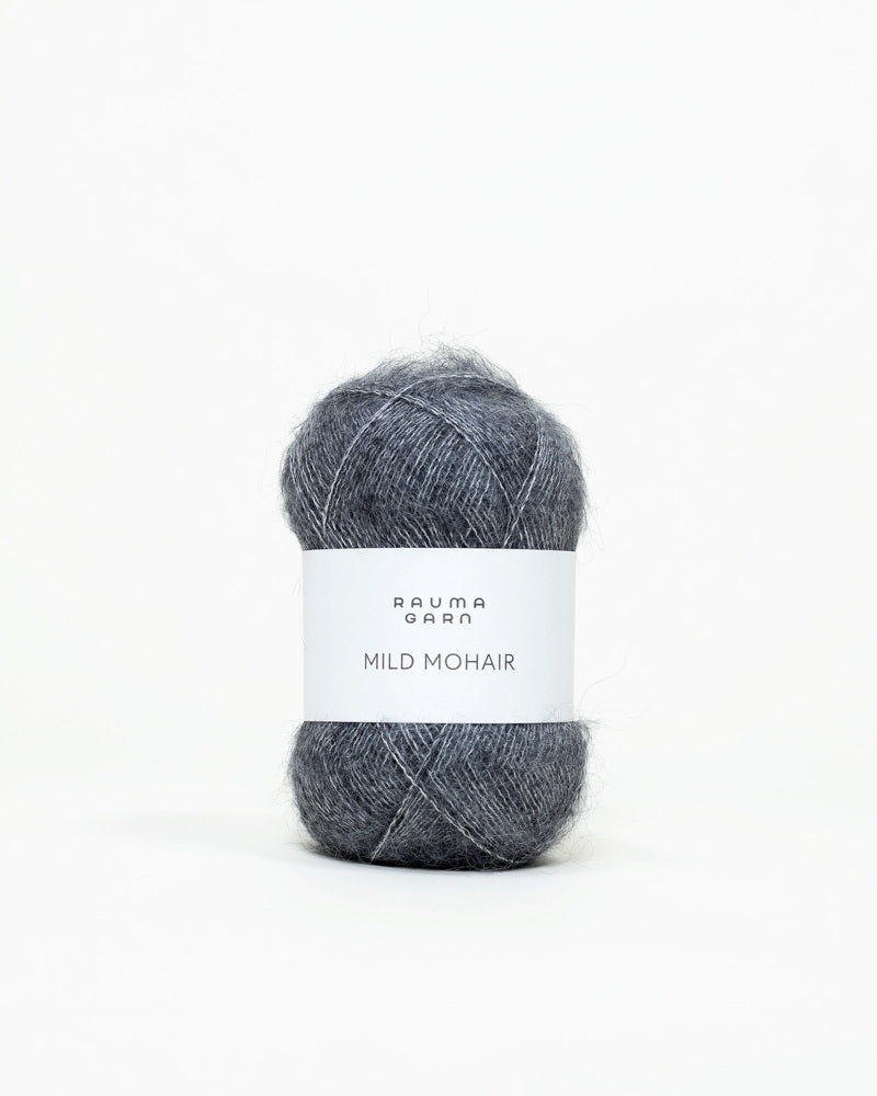 Rauma Garn - Mild Mohair - Mørk grå (07)