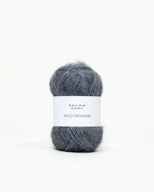 Rauma Garn - Mild Mohair - Mørk grå (07)