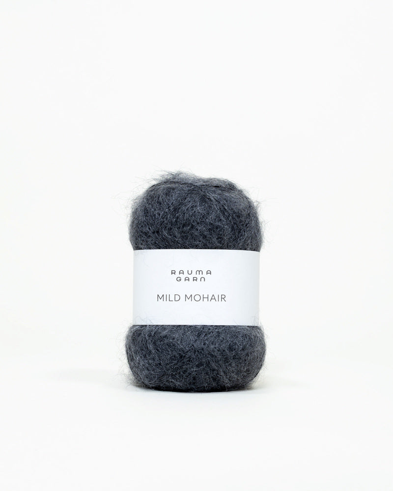 Rauma Garn - Mild Mohair - Koksgrå (08)