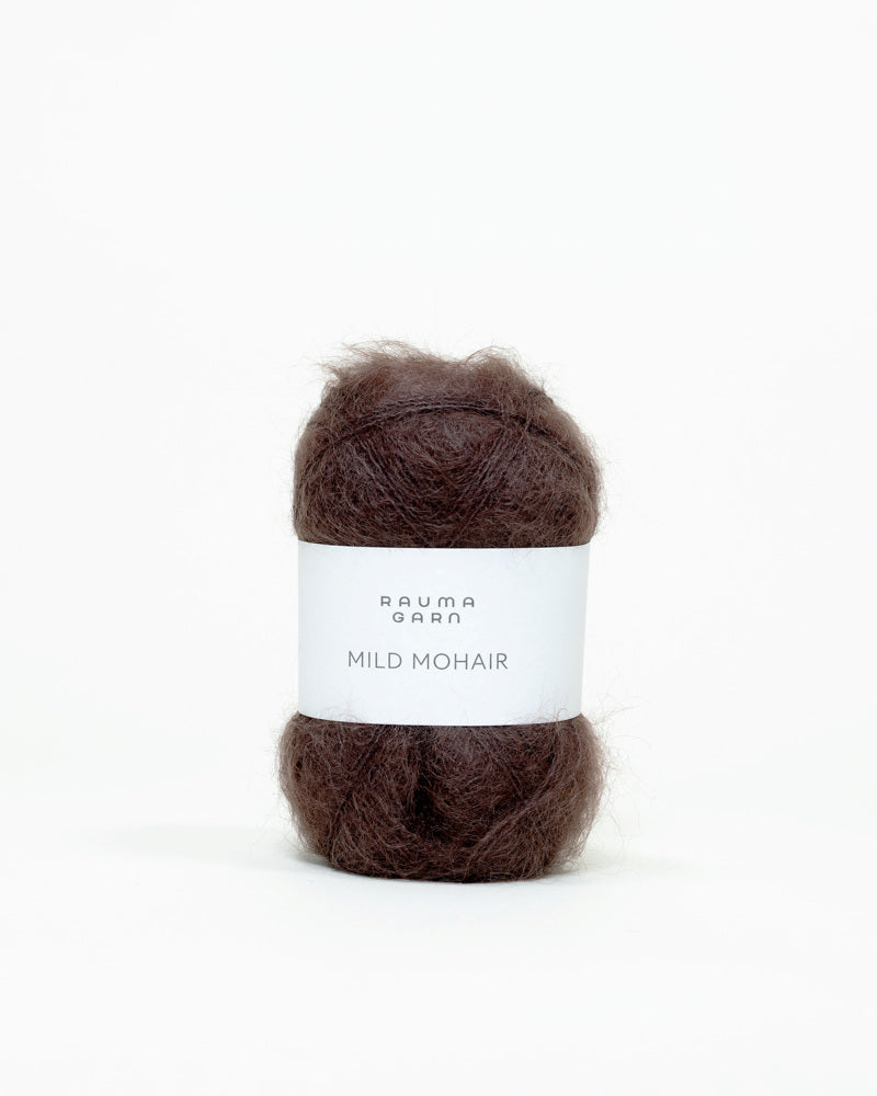 Rauma Garn - Mild Mohair - Mørk sjokolade (14)