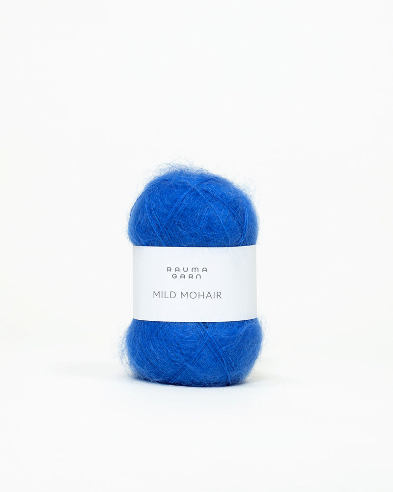 Rauma Garn - Mild Mohair - Kongeblå  (17)