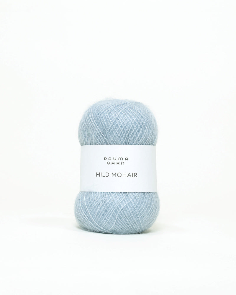 Rauma Garn - Mild Mohair - Mild gråblå (21)