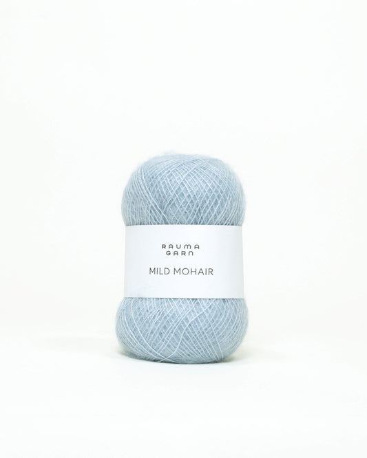Rauma Garn - Mild Mohair - Mild gråblå (21)