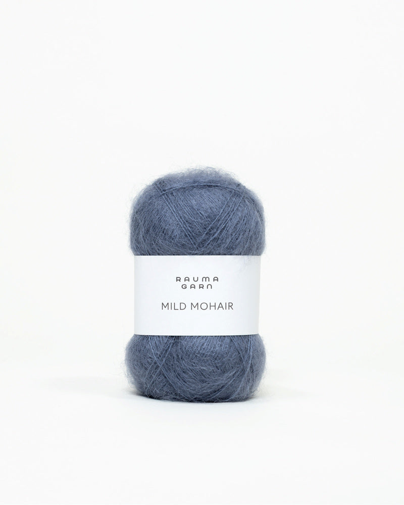 Rauma Garn - Mild Mohair - Mørk bondeblå (23)