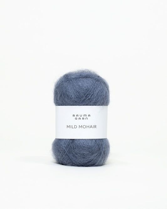 Rauma Garn - Mild Mohair - Mørk bondeblå (23)