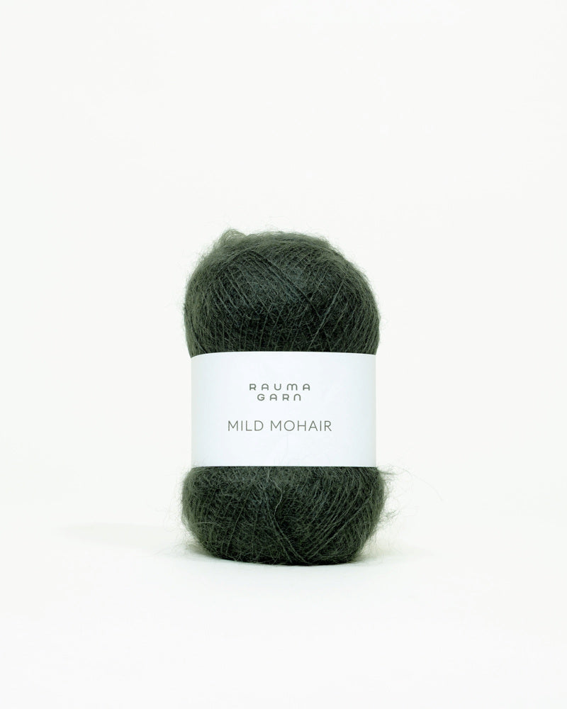 Rauma Garn - Mild Mohair - Dyp grønn (24)
