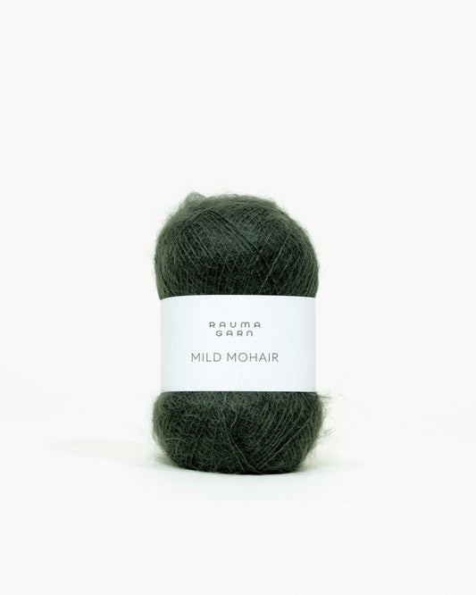 Rauma Garn - Mild Mohair - Dyp grønn (24)