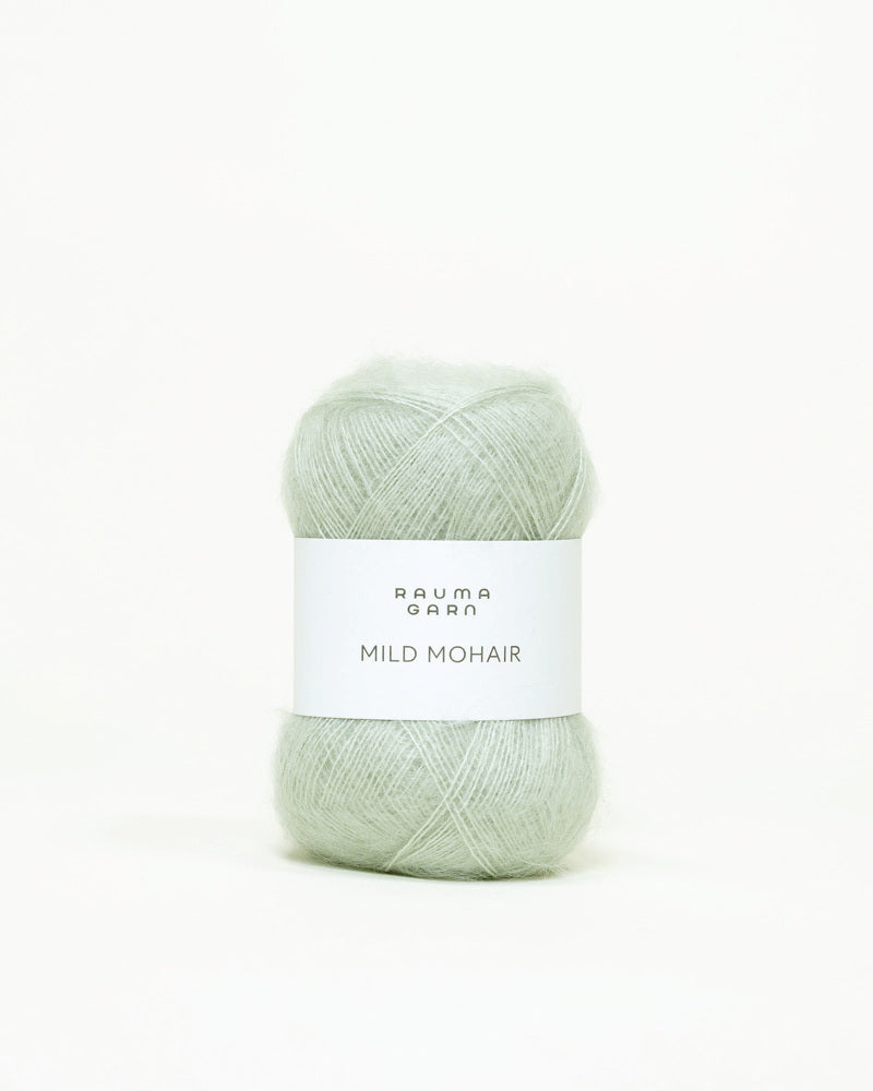 Rauma Garn - Mild Mohair - Lys salvie (30)