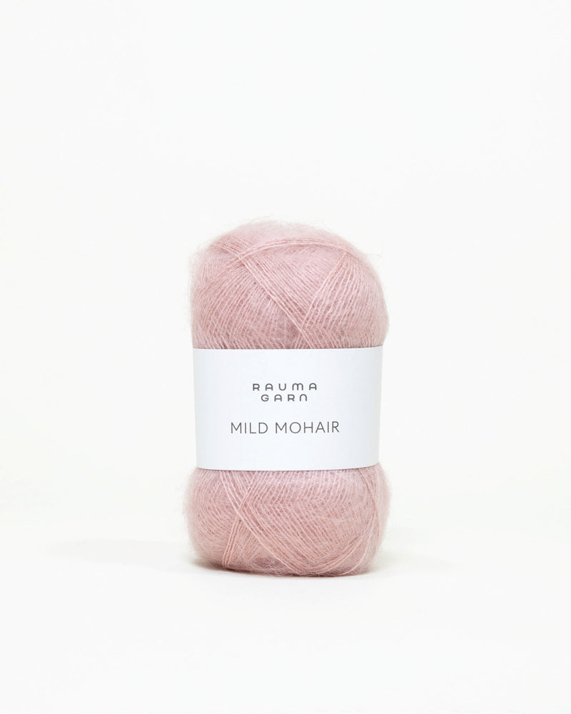 Rauma Garn - Mild Mohair - Støvet rosa (35)