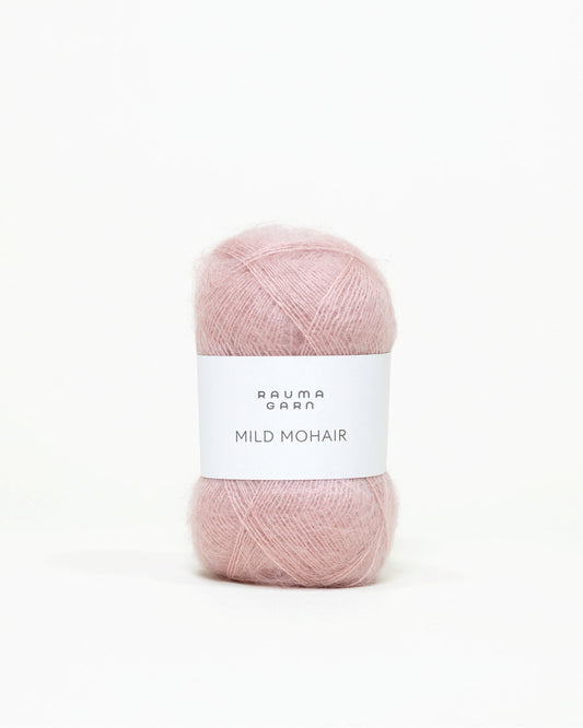 Rauma Garn - Mild Mohair - Støvet rosa (35)