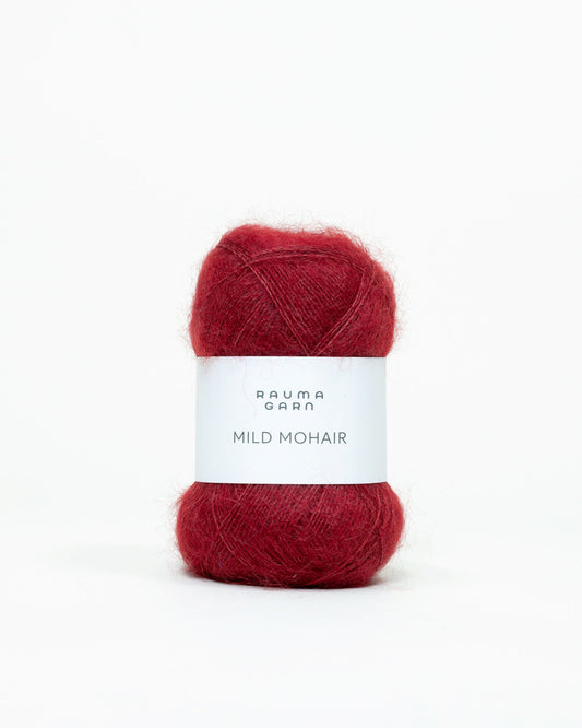 Rauma Garn - Mild Mohair - Vinrød (40)
