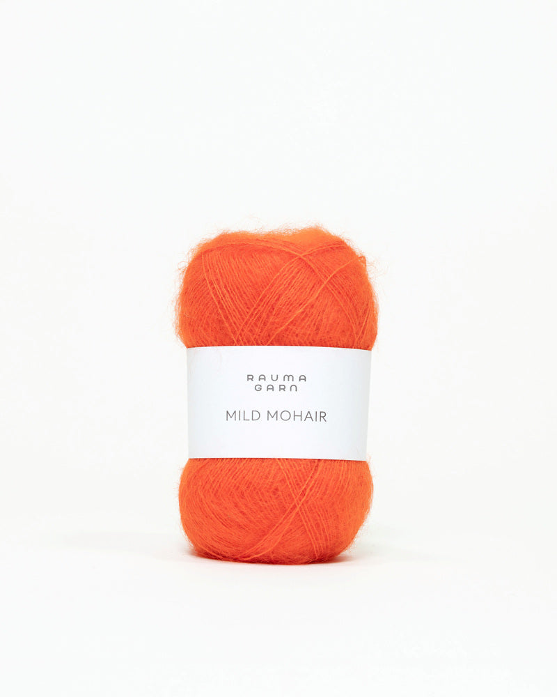Rauma Garn - Mild Mohair - Rødoransje (43)