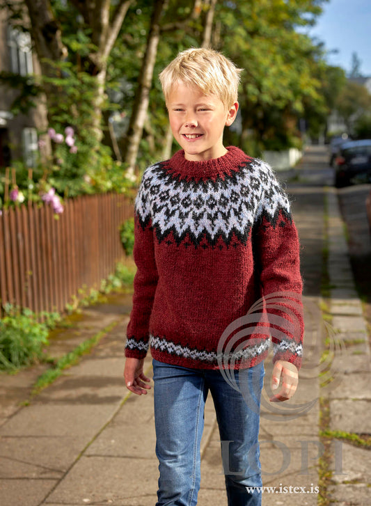 Neisti – STRIKKEKIT - i Léttlopi til teenagere - RØD VERSION