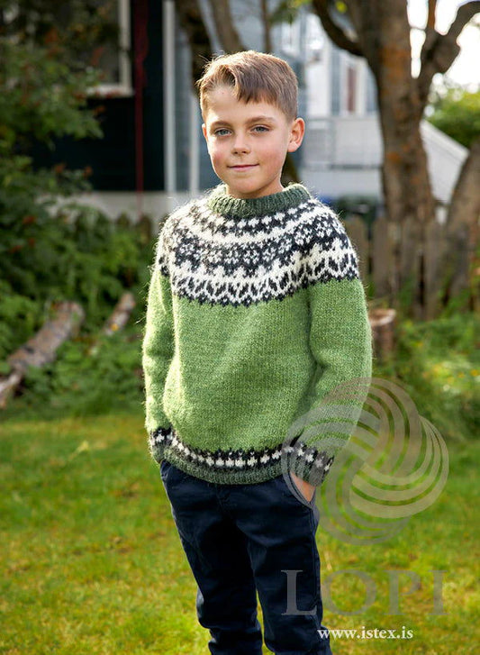 Ómur STRIKKEKIT – Resonans Sweater til børn 🧶✨