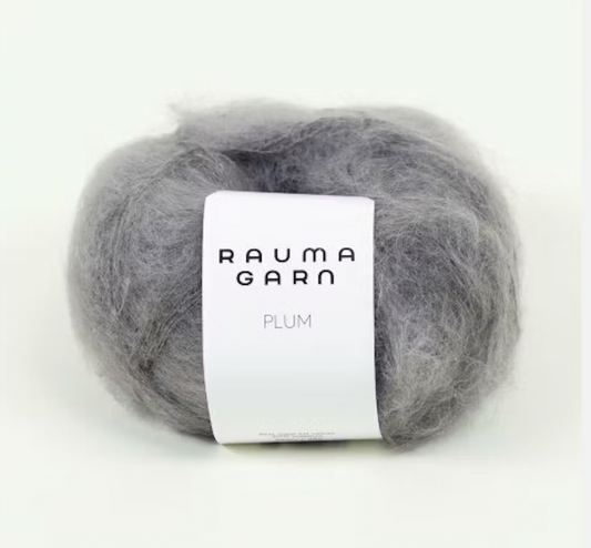 Rauma Garn - Plum Mohair - Mørk grå (119)