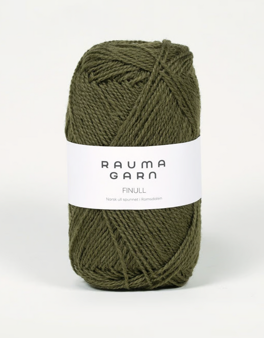 Rauma Garn - Finull - Mosegrønn (476)