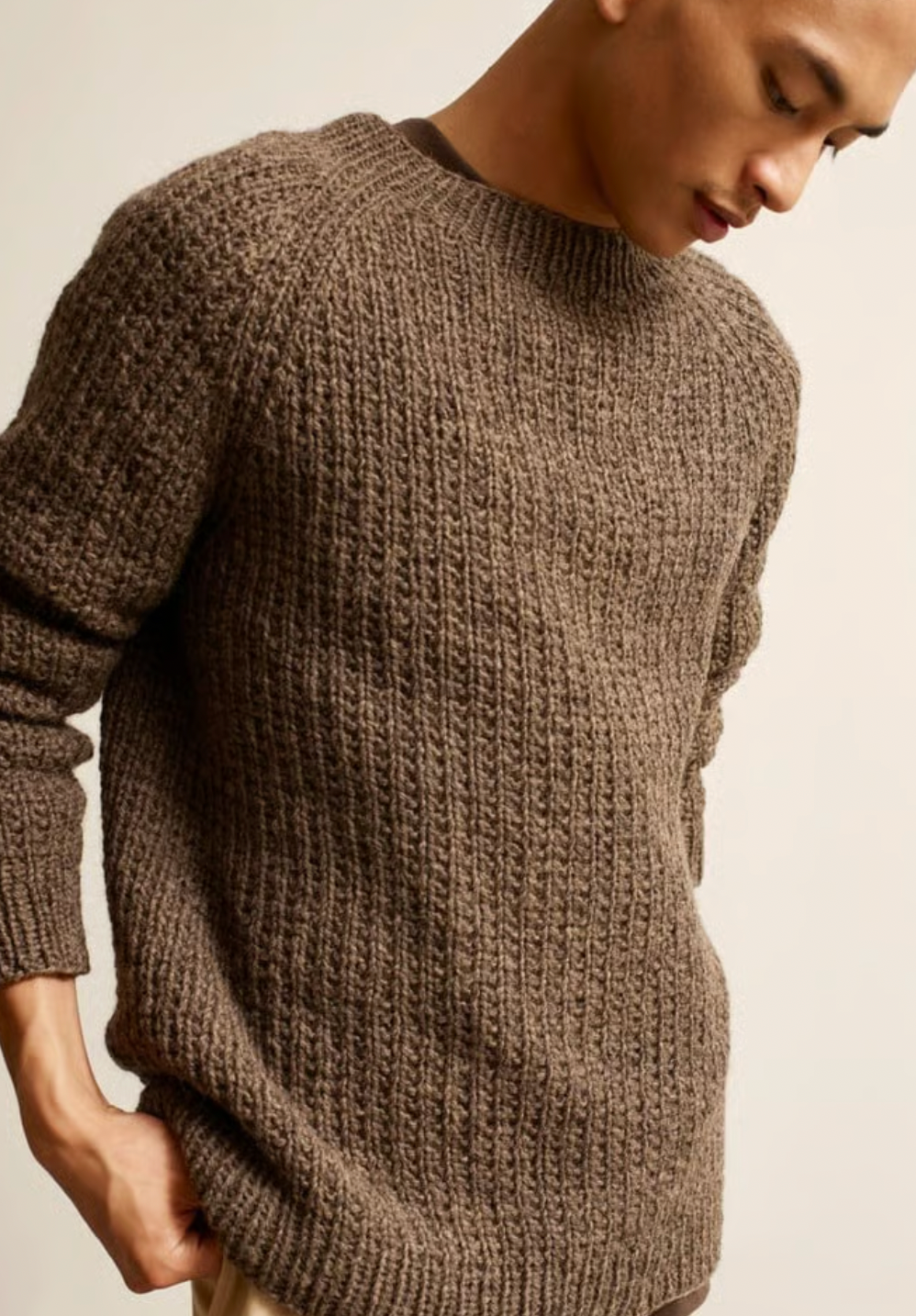 Strikkeopskrift: Pekka Struktursweater i VAMS