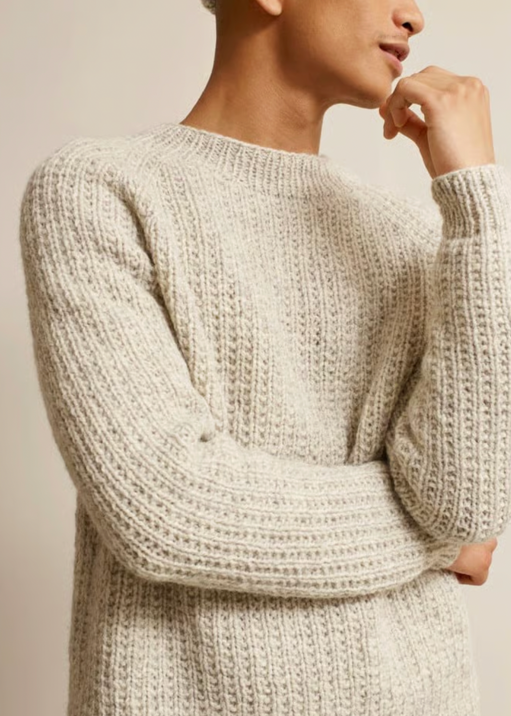 Strikkeopskrift: Pekka Struktursweater i VAMS