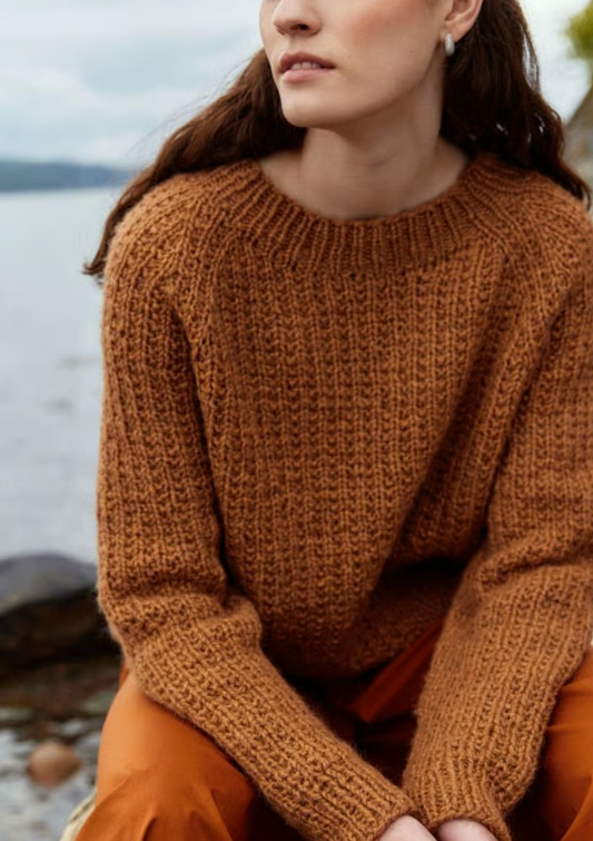 Pekka Struktursweater Dame – STRIKKEKIT