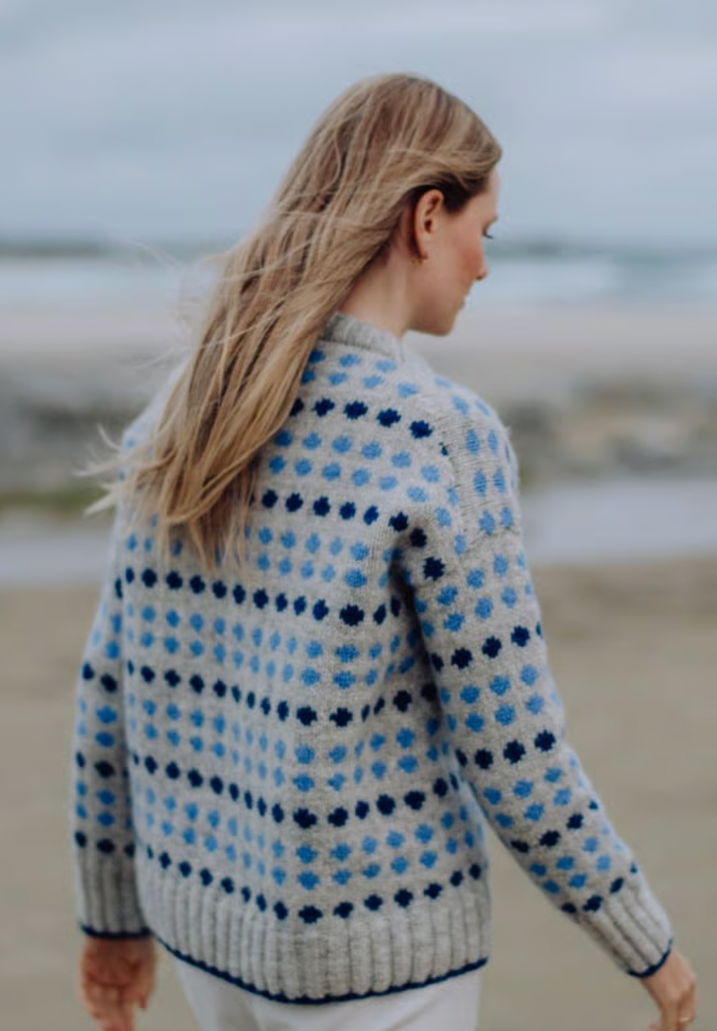 🫐 Skovbærsweater – strikkekit