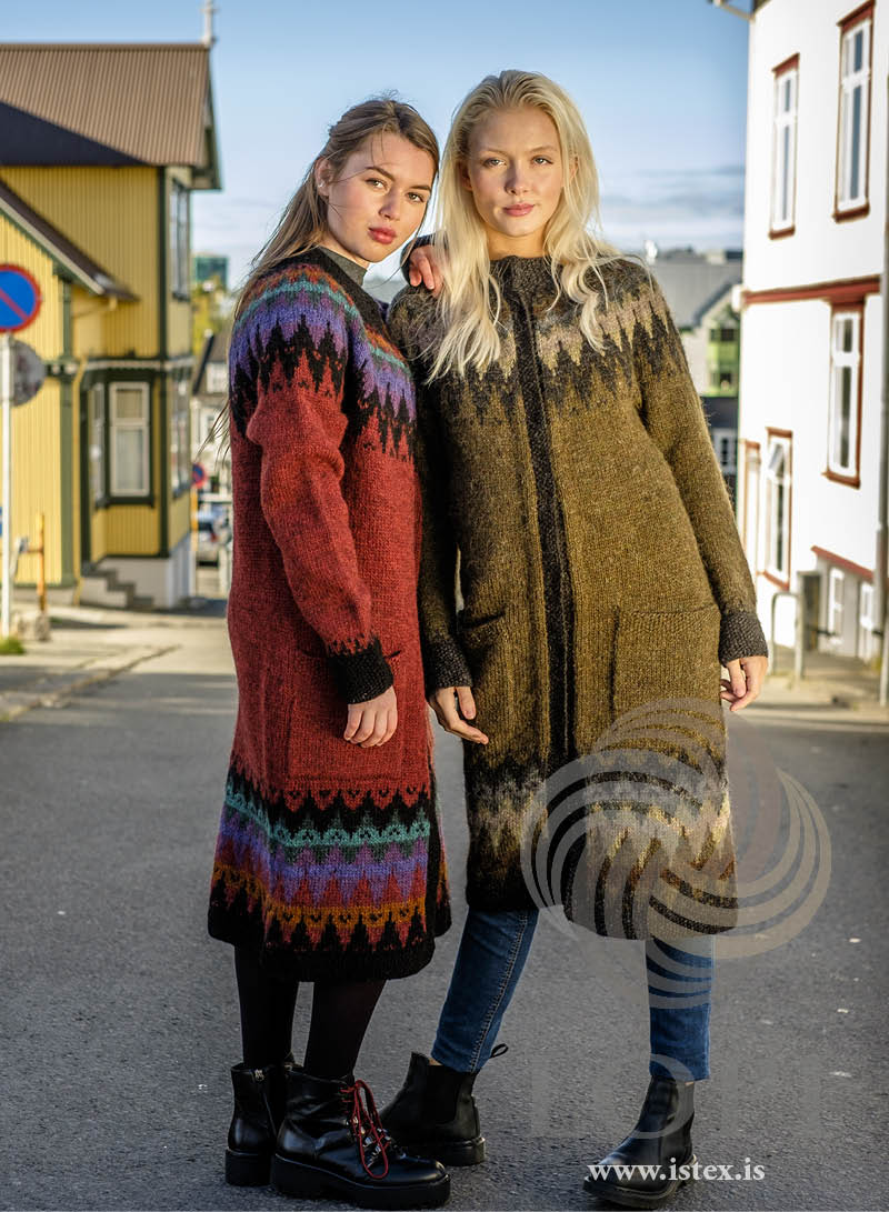 Síðsumarskápa i grønne nuancer – garnkit i léttlopi (36-11) 🍂✨