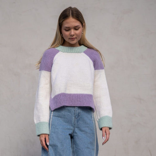 Jenny From the Block Sweater- gratis sammen med garn