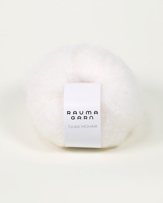 Rauma Garn - Tjukk Mohair - Hvitveis (001)