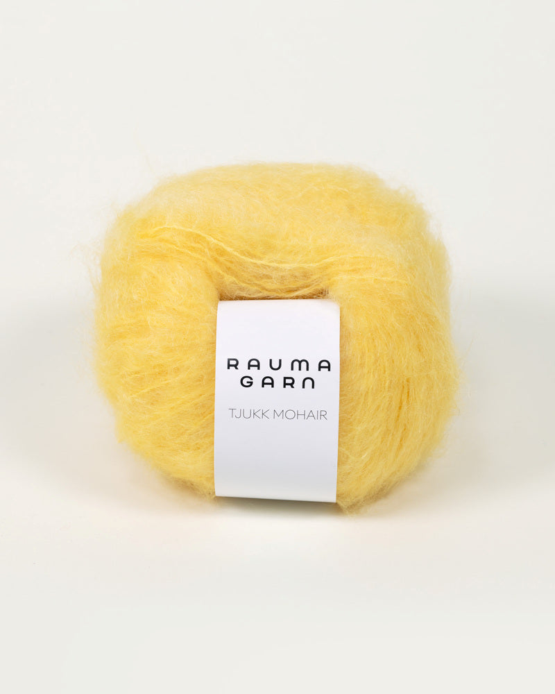 Rauma Garn - Tjukk Mohair - Sitrongul (022)