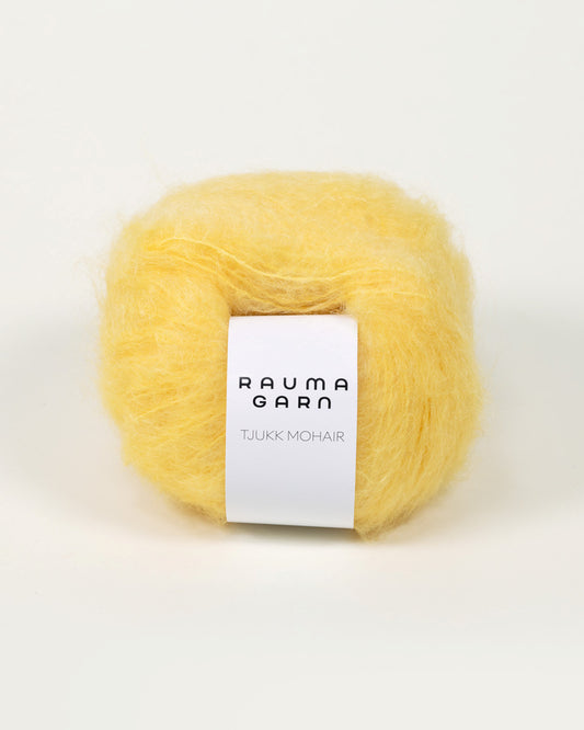 Rauma Garn - Tjukk Mohair - Sitrongul (022)