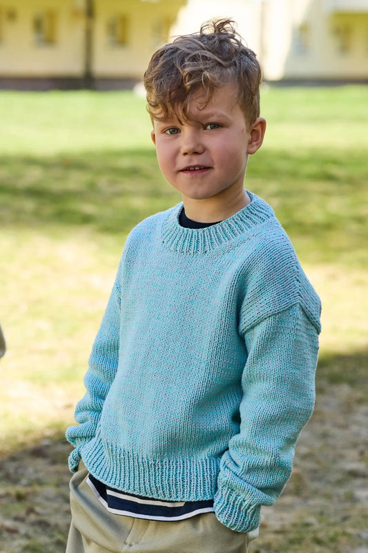 Kalamata genser - børn - garnkit i Fivel - 467-1