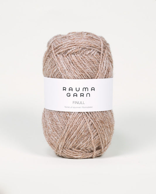 Rauma Garn - Finull - Beige Melert  (406)