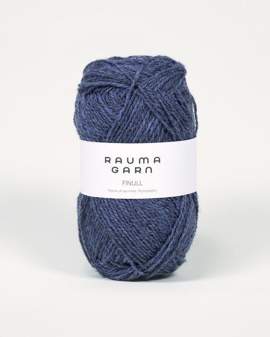 Rauma Garn - Finull - Petrol melert  (4124)