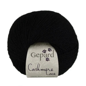 Gepard Garn - Cashmere Lace 599 B Sort