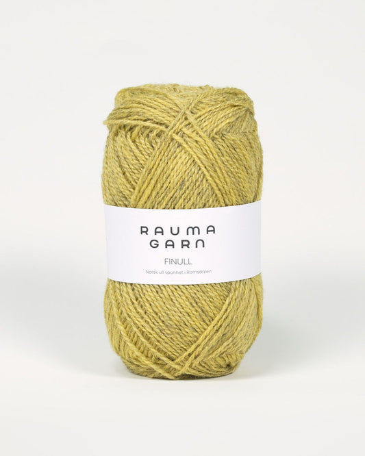 Rauma Garn - Finull - Gul Melertlys  (4137)