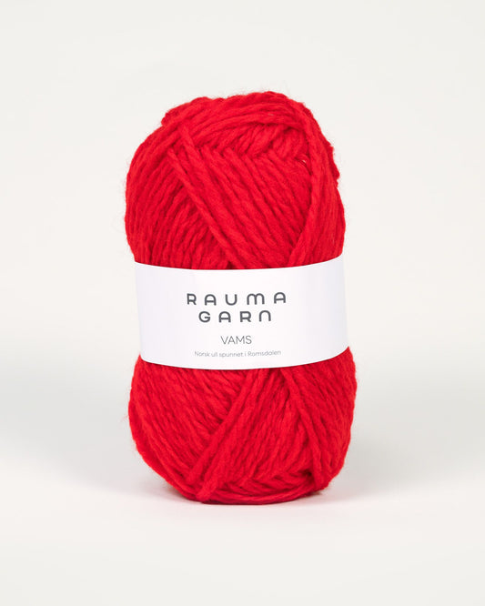 Rauma Garn - Vams - Højrød (18)