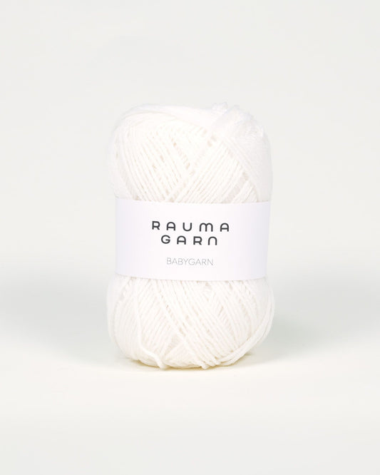 Rauma Garn - Babygarn - hvit (B10)