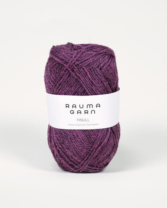 Rauma Garn - Finull - Lyng mørkmelert  (4126)