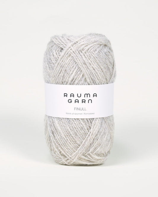 Rauma Garn - Finull - Lys grå Melert (403)