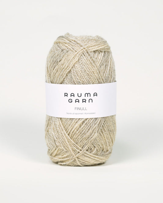 Rauma Garn - Finull - Lys gul lysmelert  (4134)