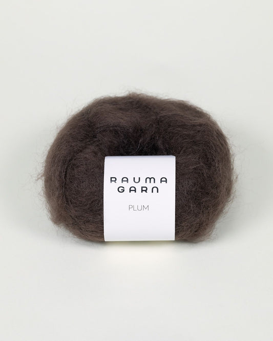 Rauma Garn - Plum Mohair - Mørk brun (80)