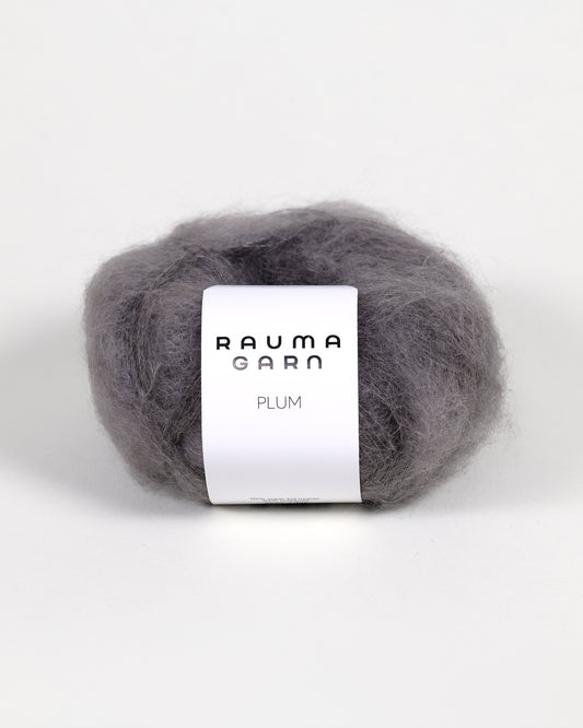 Rauma Garn - Plum Mohair - Mørk grå (119)