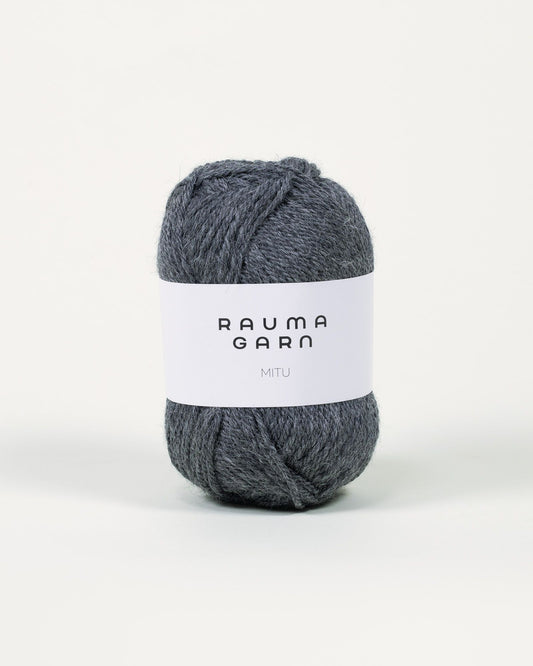 Rauma Garn - MITU - Mørk Grå Melert (SFN43)