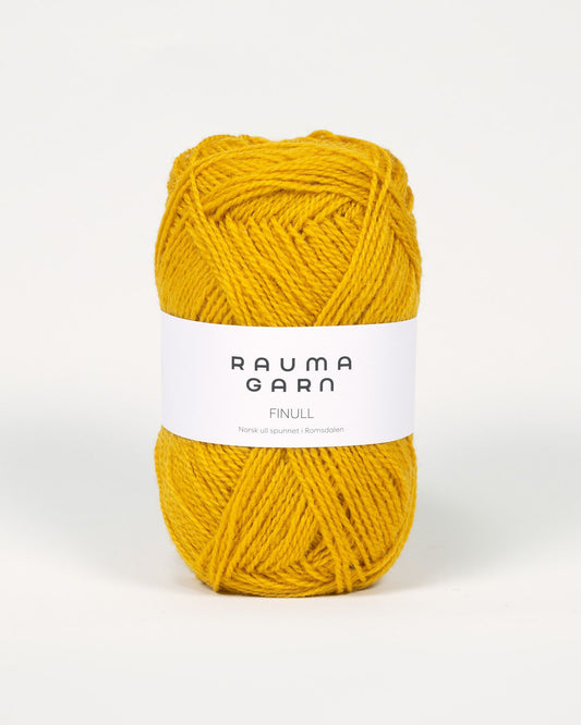 Rauma Garn - Finull - Mørk gul  (450)
