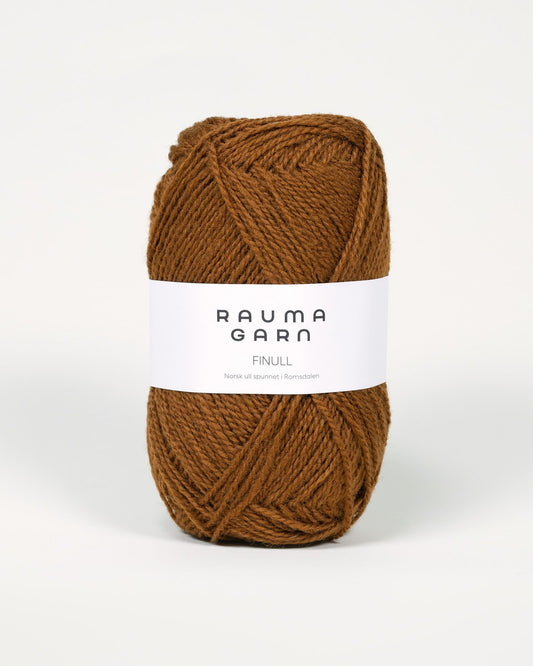 Rauma Garn - Finull - Mørk kamelbrun  (4065)