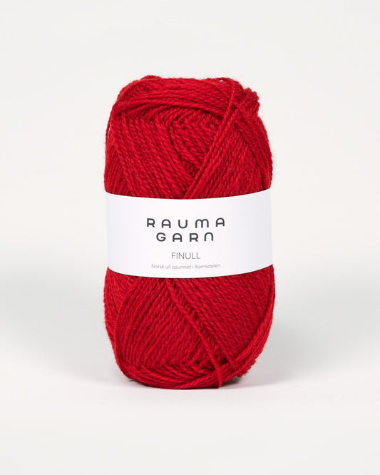 Rauma Garn - Finull - Mørk rød  (435)