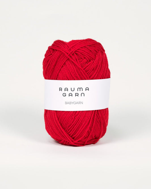 Rauma Garn - Babygarn - Mörk Röd (035)